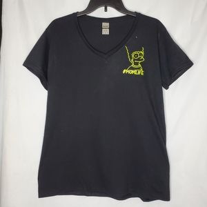 Marge #Momlife "Boyfriend" V-neck T-shirt
